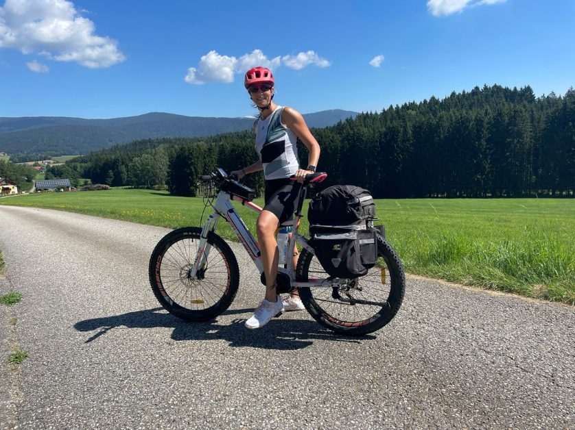 Kateřina Vlčková cycling