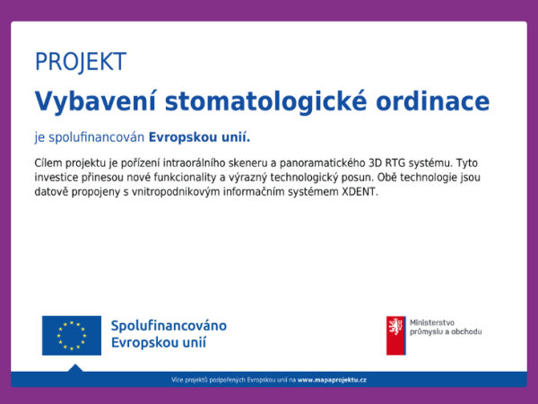 Dotační projekt - vybavení ordinace 